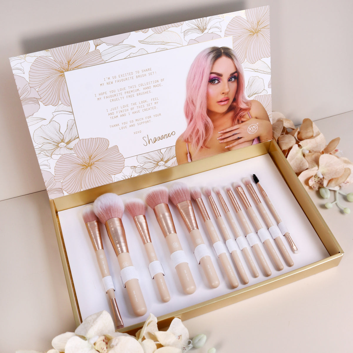 Luxe Nude Brush Set, 12 Piece