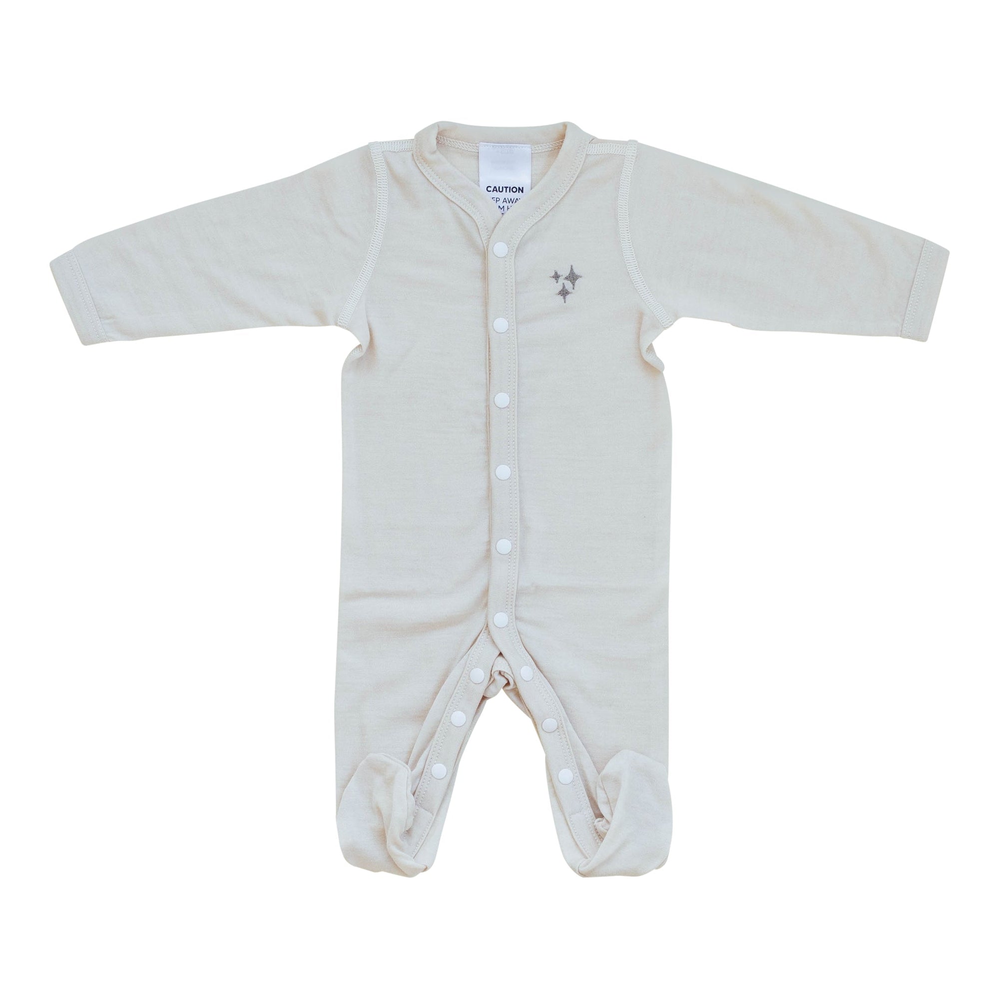 Merino Growsuit - Almond