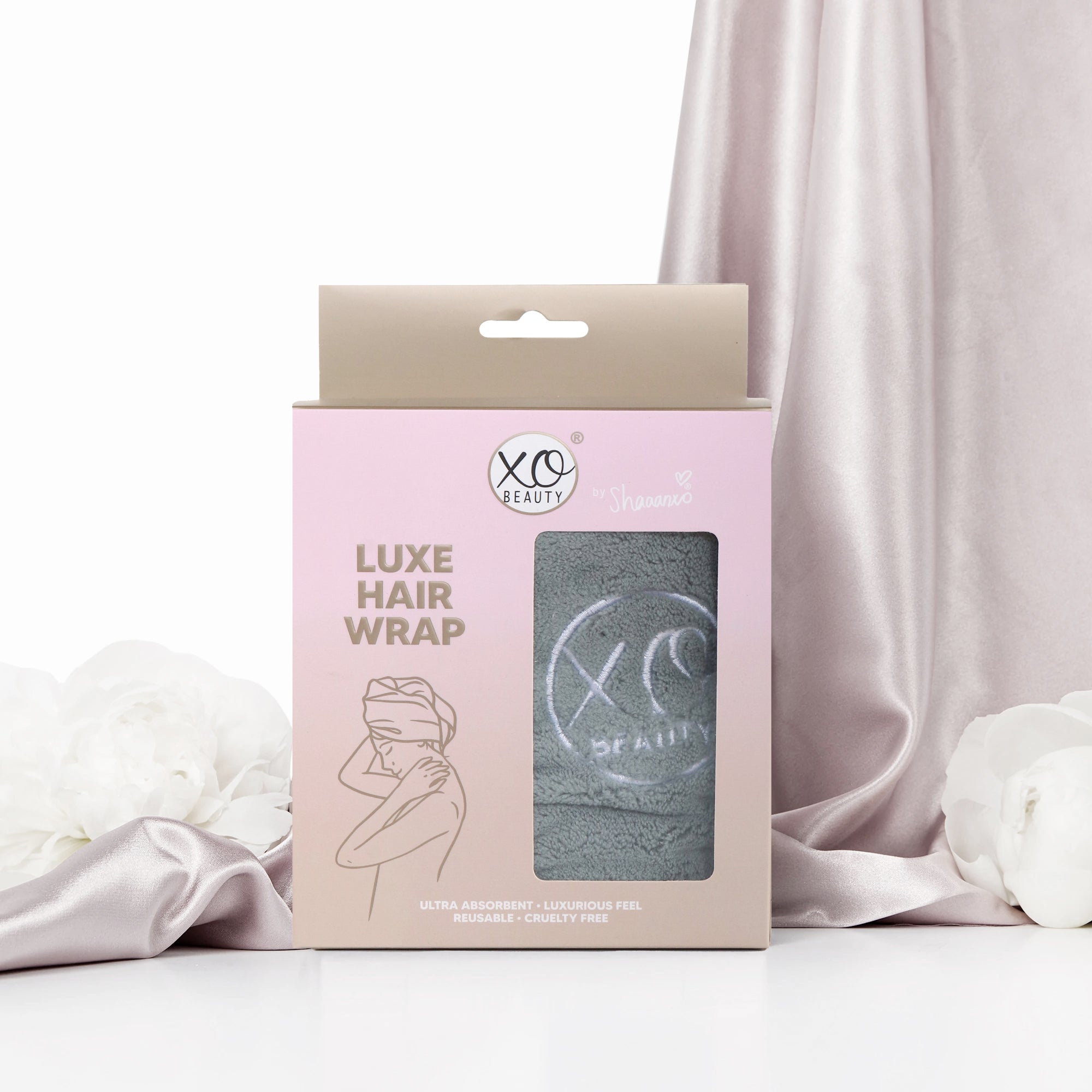 Luxe Hair Wrap | Silver Fox