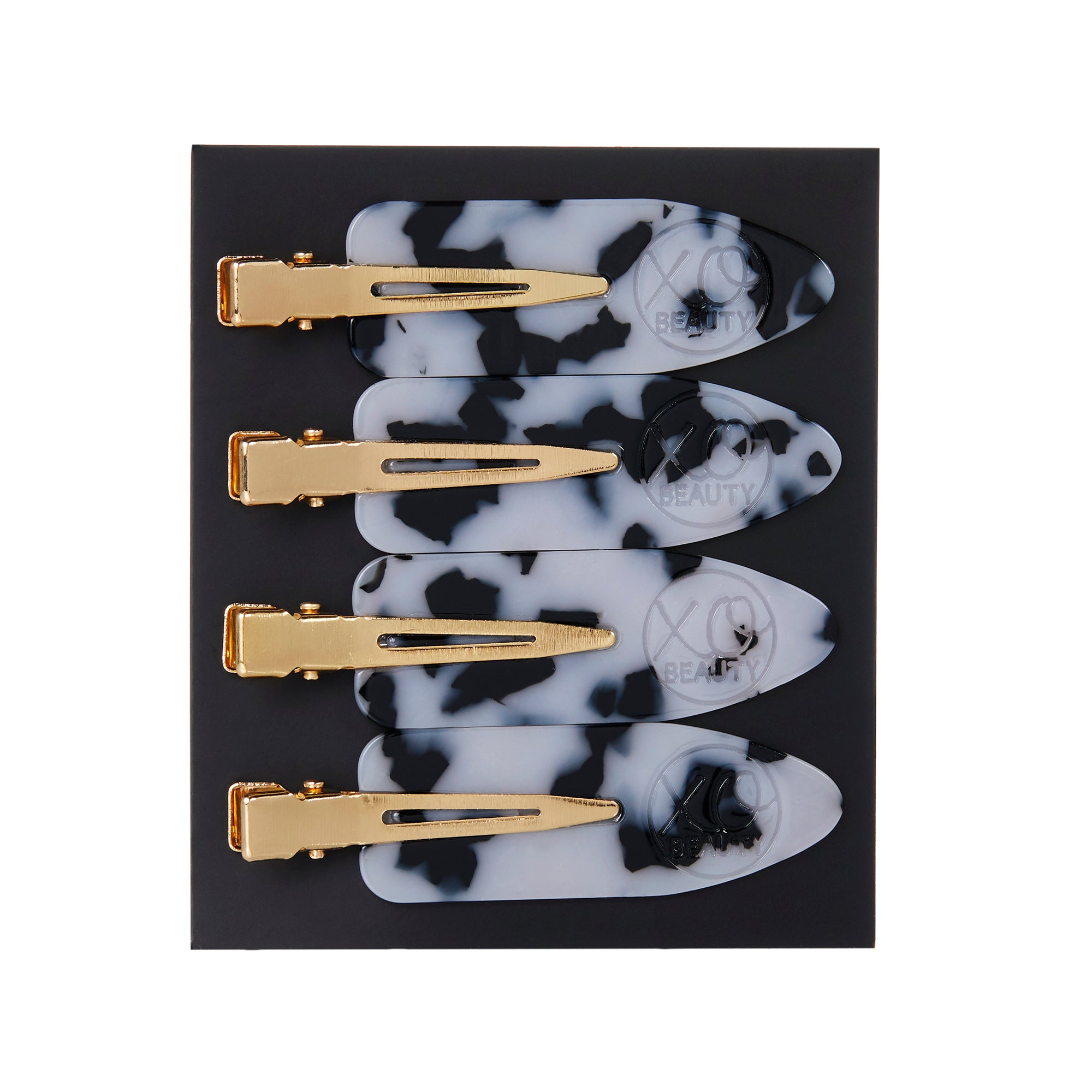 Hair Clips (4 Pack) | Snow Leopard