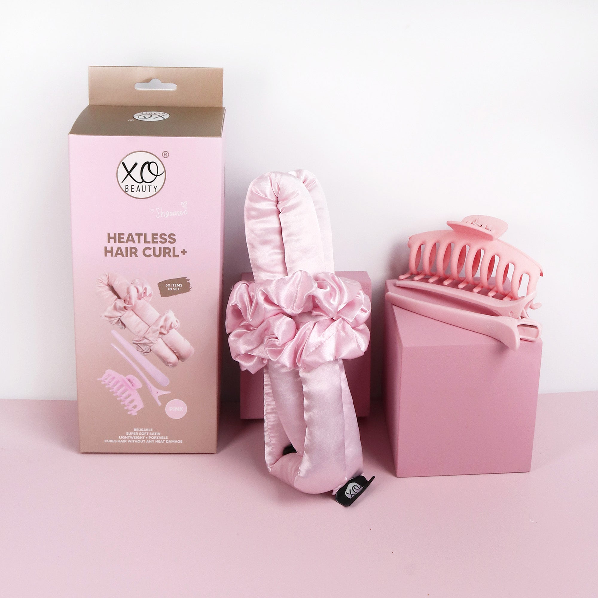 Heatless Hair Curl+ | Pink